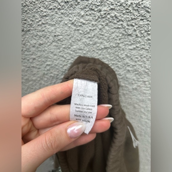 Joah Brown Fitted Sweat Shorts in Brown - Picture 12 of 12